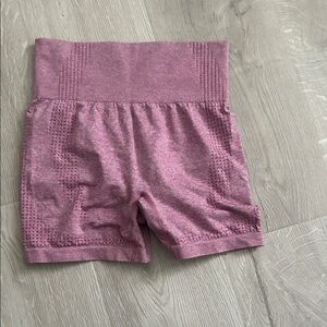 SHEIN Mauve Pink Seamless High-Waist Bike Shorts
